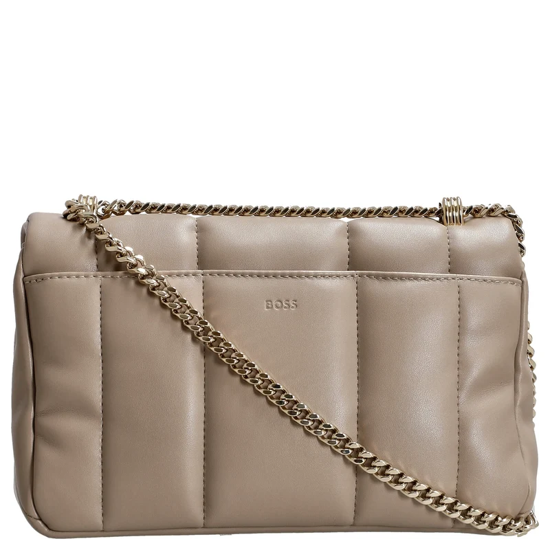 BOSS Women's B Icon - Schultertasche M 24.5 cm (light beige)