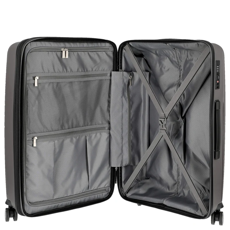 Somko Wave - 4-Rollen-Trolley M 67 cm erw. (anthrazit)