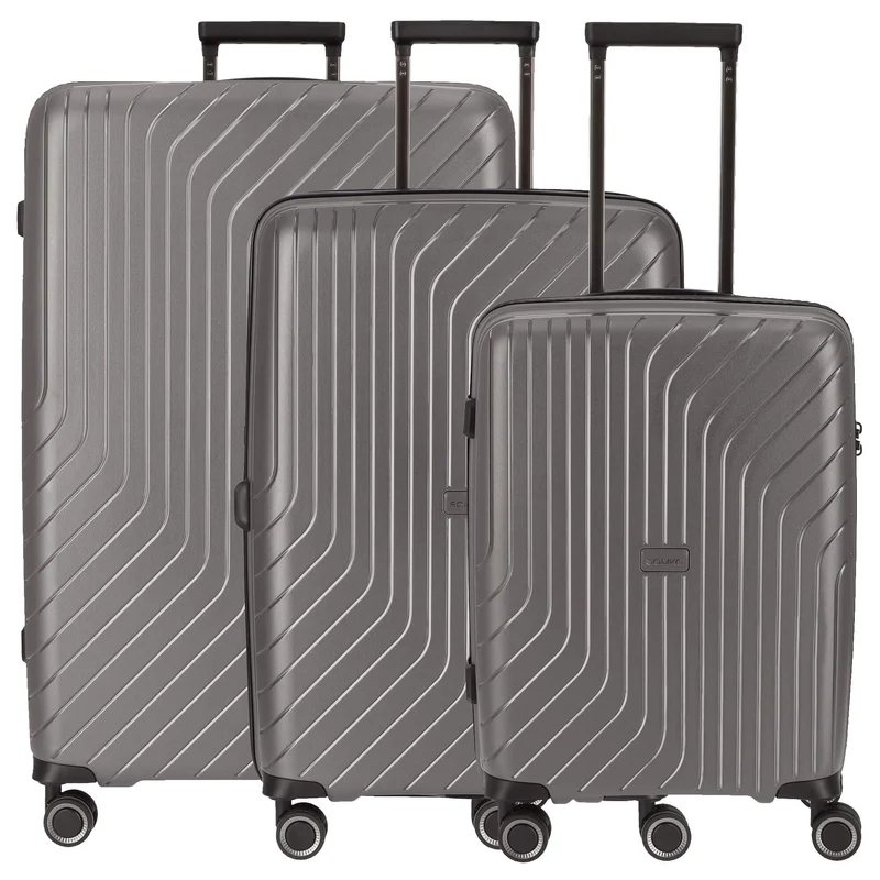 Somko Wave - 4-Rollen-Trolley Set 3tlg. (anthrazit)