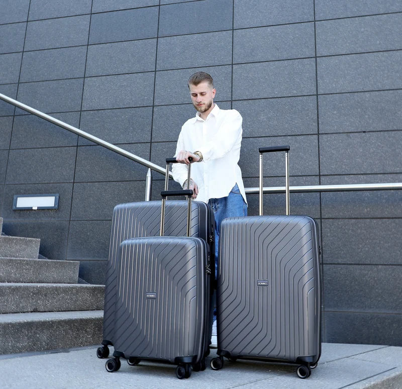 Somko Wave - 4-Rollen-Trolley Set 3tlg. (anthrazit)