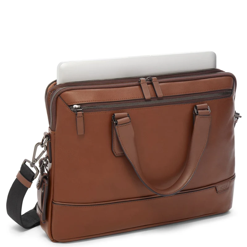 TUMI Harrison - Sycamore Dünne Aktentasche 27 cm (cognac)