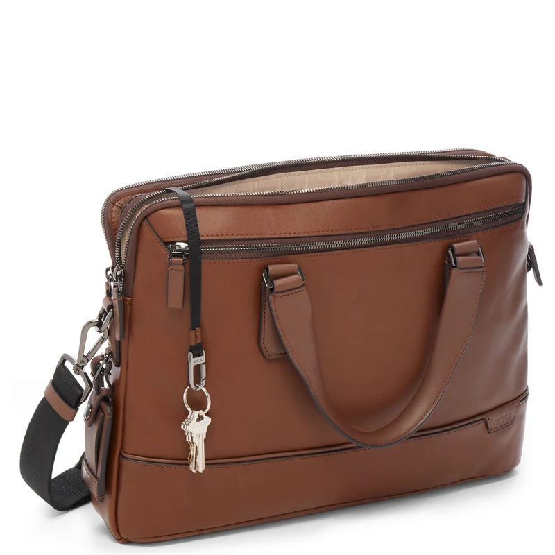 TUMI Harrison - Sycamore Dünne Aktentasche 27 cm (cognac)