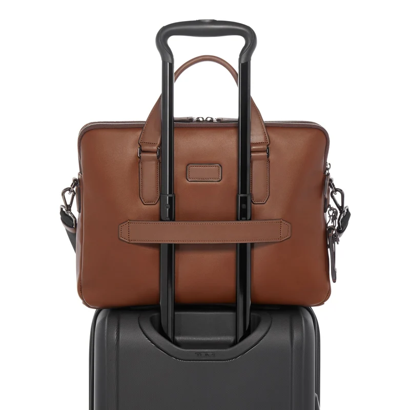 TUMI Harrison - Sycamore Dünne Aktentasche 27 cm (cognac)