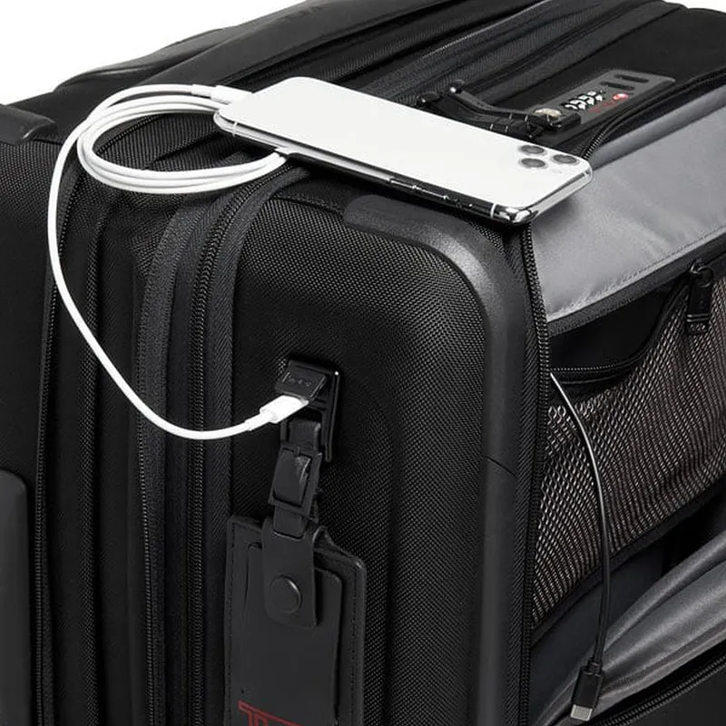 TUMI Alpha - Continental Dual Access 4-Rollen-Trolley ballistisches Nylon 56 cm erw. (schwarz)