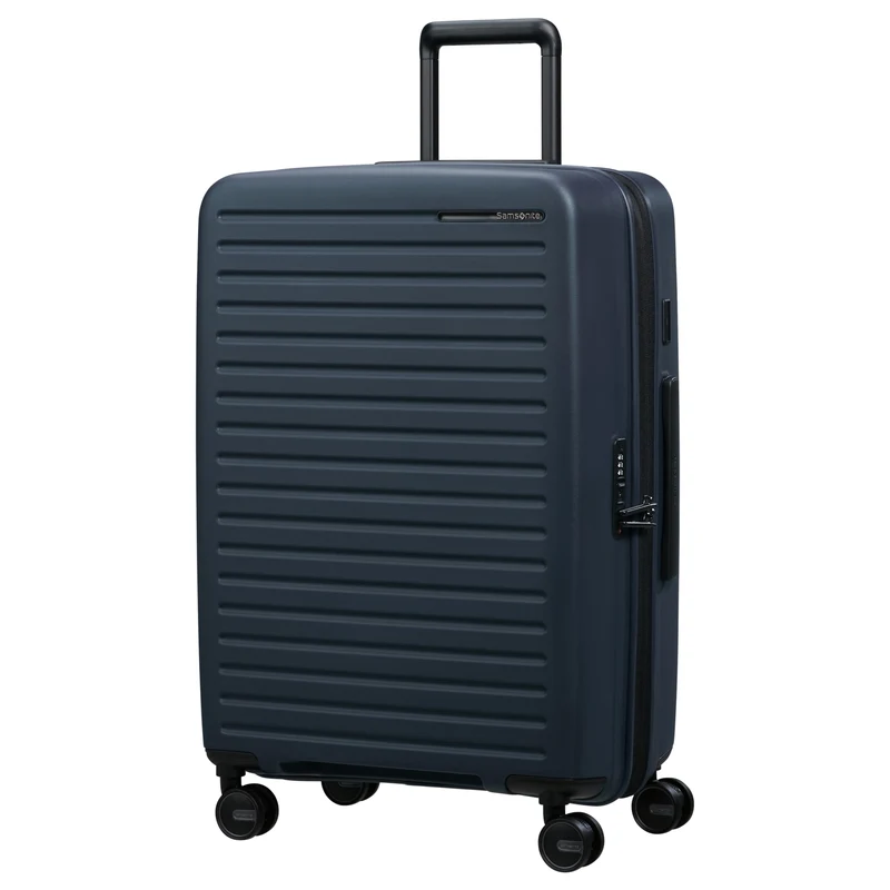 Samsonite Selection Restackd - 4-Rollen-Trolley M 68 cm erw. (midnight)