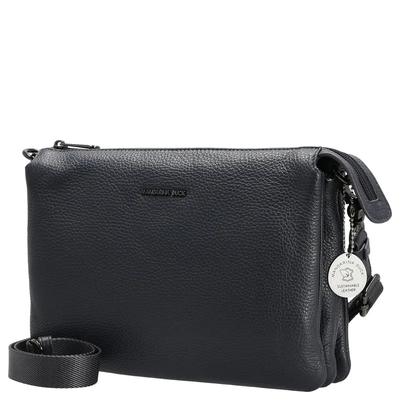 Mandarina Duck Mellow Leather - Umhängetasche 28 cm (dress blue)