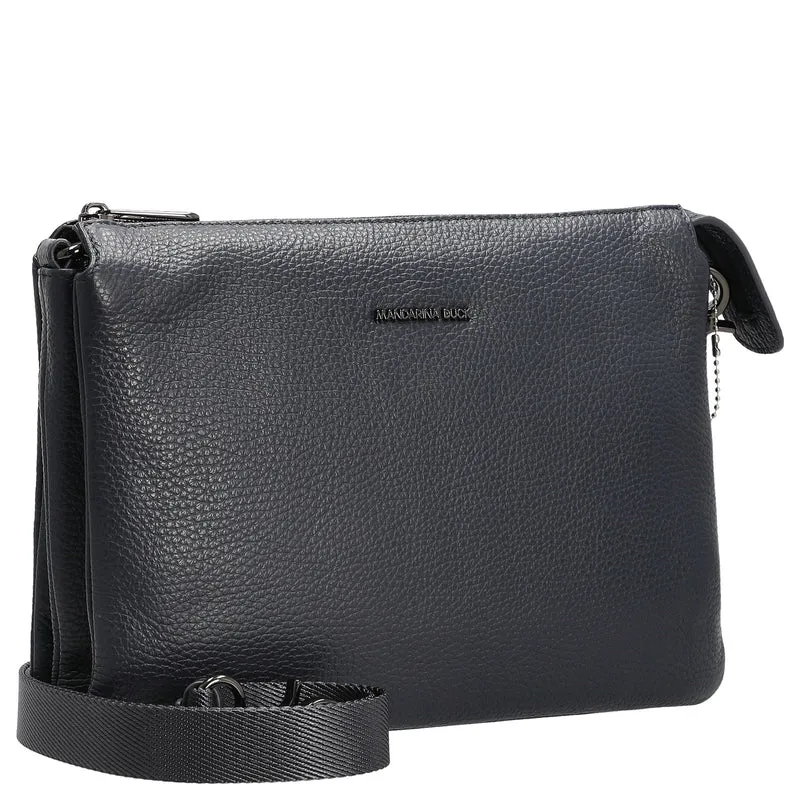 Mandarina Duck Mellow Leather - Umhängetasche 28 cm (dress blue)