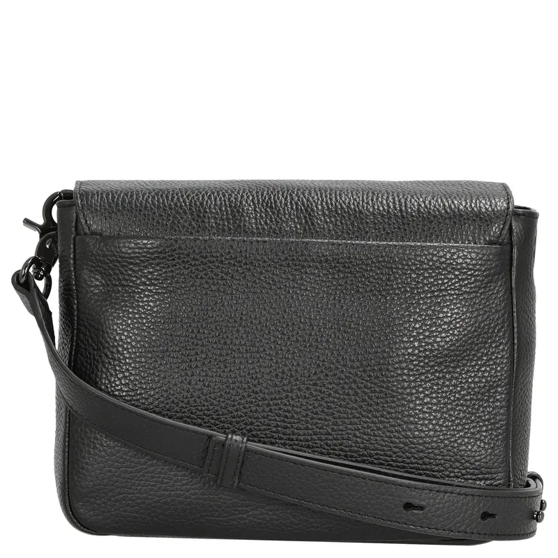 Mandarina Duck Mellow Leather - Umhängetasche 36 cm (nero)