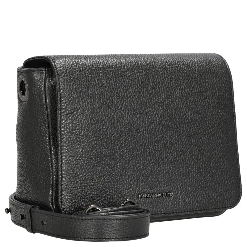 Mandarina Duck Mellow Leather - Umhängetasche 36 cm (nero)