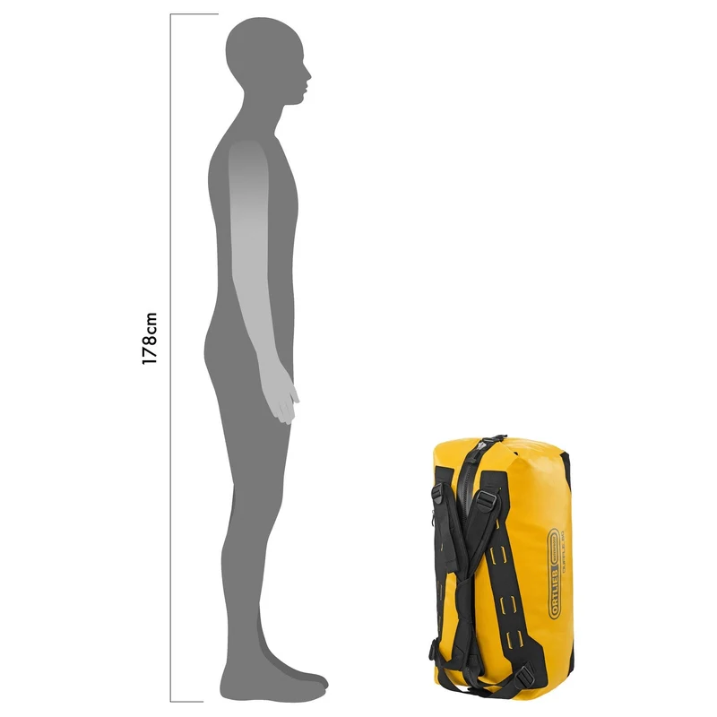 Ortlieb Duffle 60 - Reisetasche/ Rucksack 58 cm (yellow black)