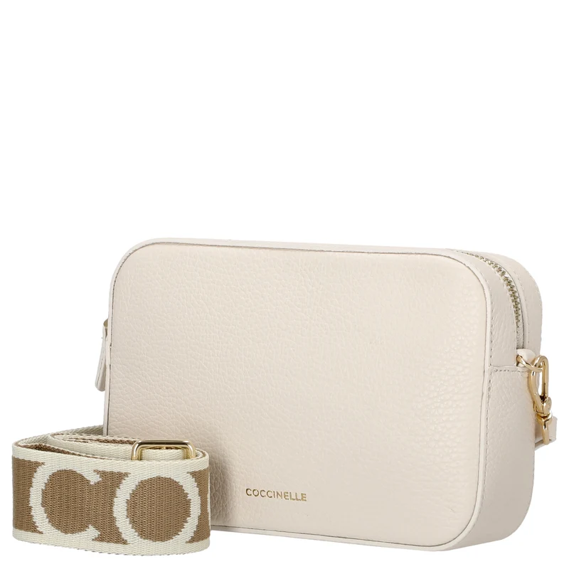 Coccinelle Tebe - Umhängetasche S 19 cm (pearl)