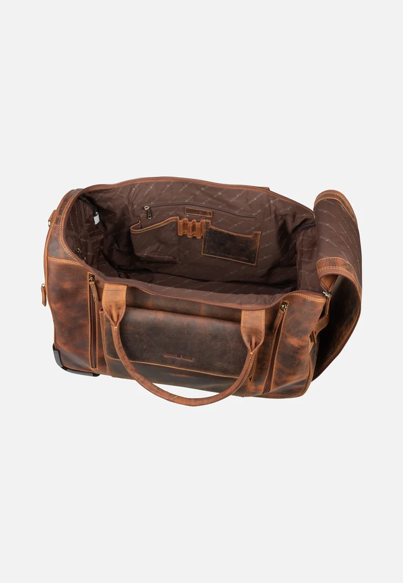 Vintage Traveller 1736 Sattelbraun - Reisetasche mit Rollen