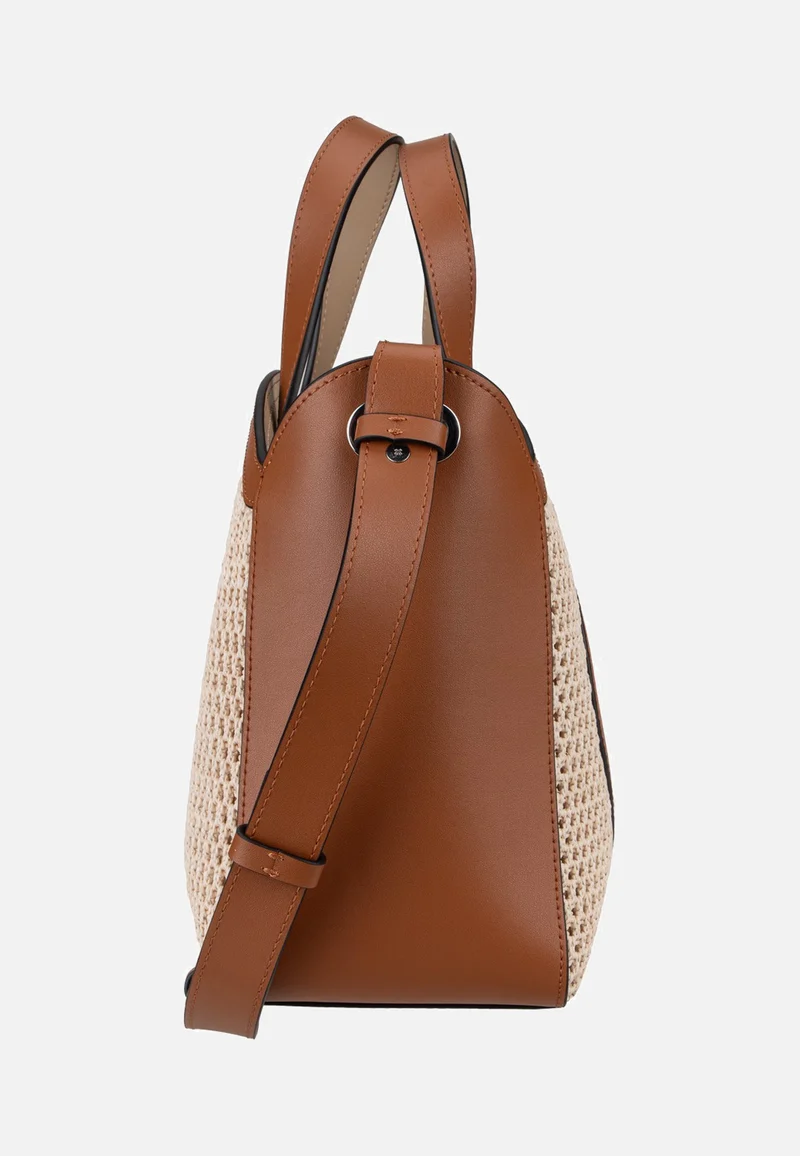 K/Circle SM Tote Raffia Mesh Natural/Tan - Tote Bag