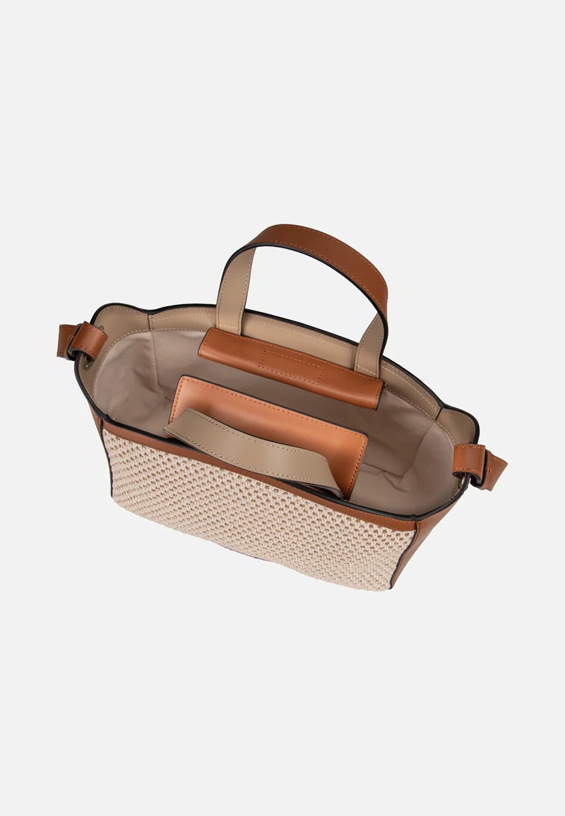 K/Circle SM Tote Raffia Mesh Natural/Tan - Tote Bag