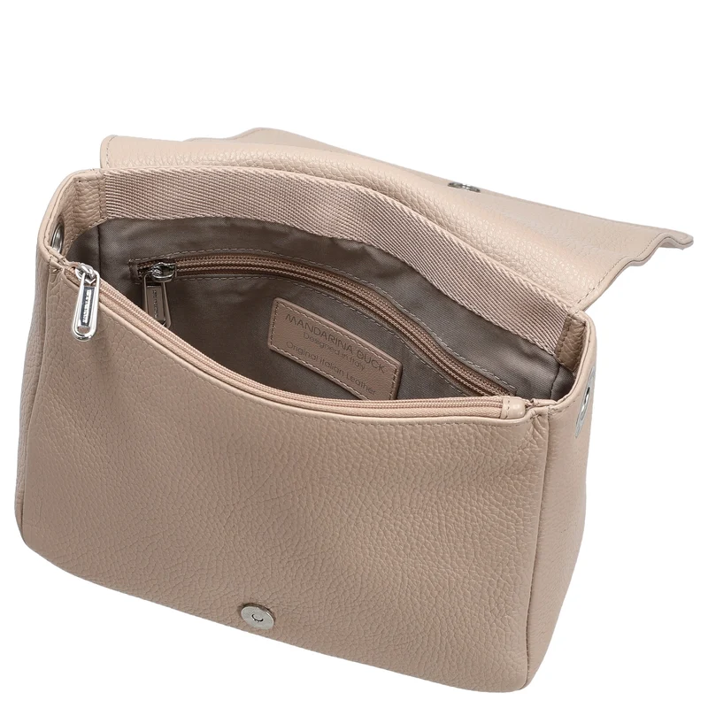 Mandarina Duck Mellow Leather - Umhängetasche 36 cm (warm taupe)