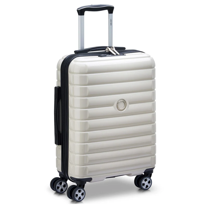 Delsey Paris Shadow 5.0 - 4-Rollen-Kabinentrolley Slim Line USB 55 cm (elfenbein)
