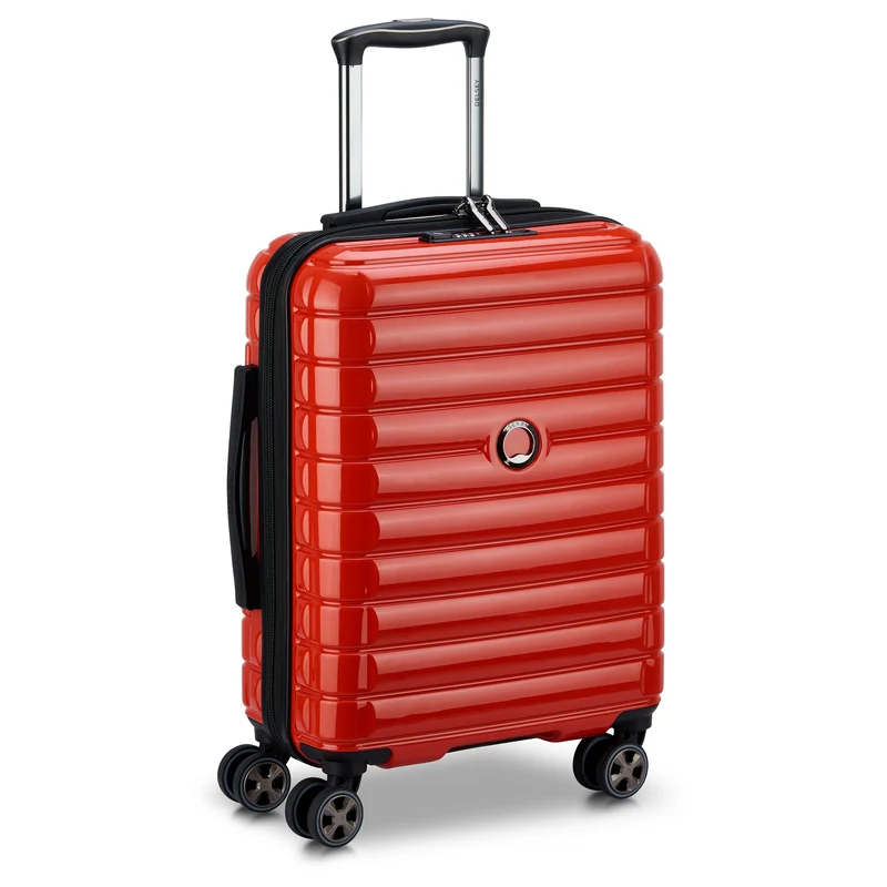 Delsey Paris Shadow 5.0 - 4-Rollen-Kabinentrolley Slim Line USB 55 cm (rot)