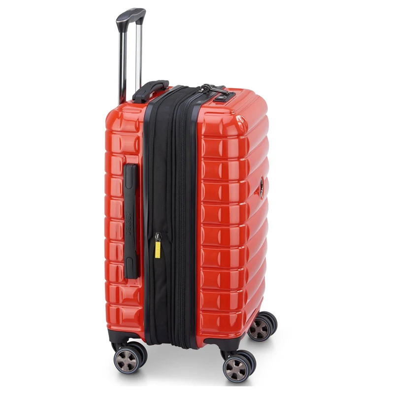 Delsey Paris Shadow 5.0 - 4-Rollen-Kabinentrolley USB 55 cm (intensives rot)
