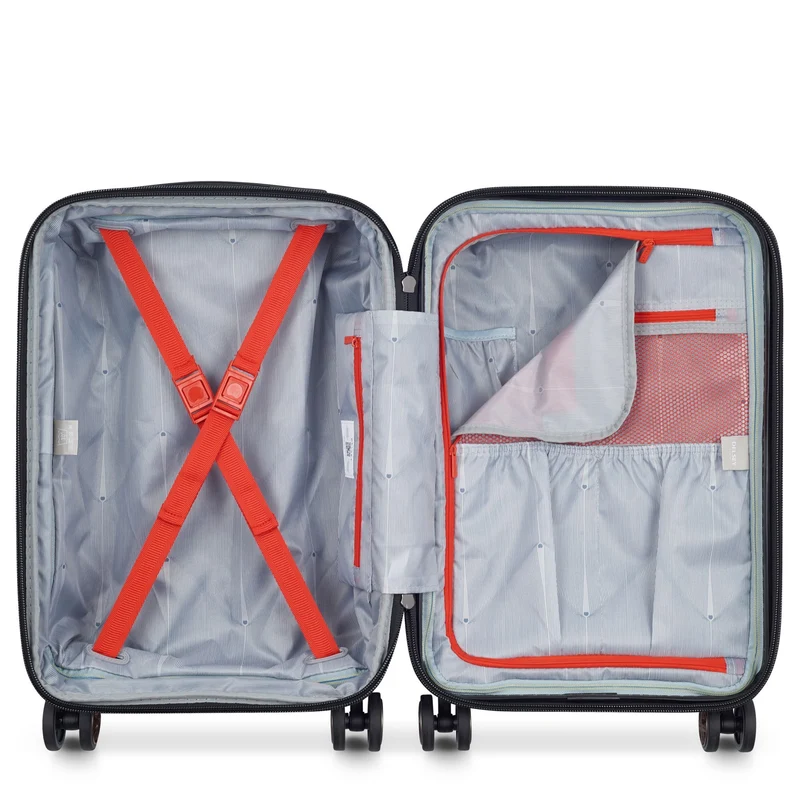 Delsey Paris Shadow 5.0 - 4-Rollen-Kabinentrolley USB 55 cm (intensives rot)