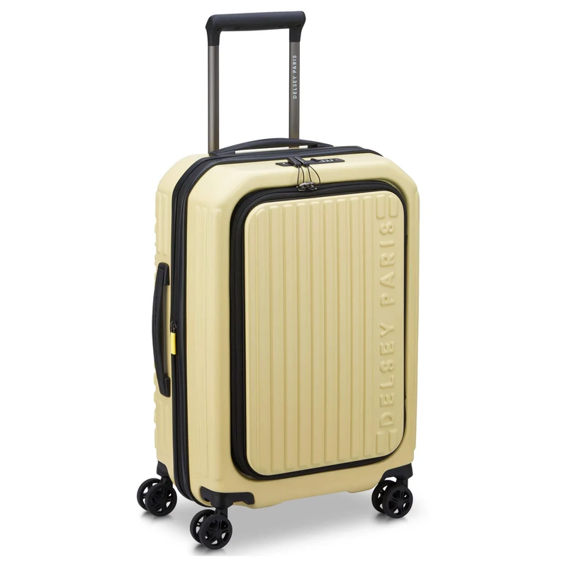 Delsey Paris Securitime - 4-Rollen-Kabinentrolley S 55 cm erw. (blassgelb)