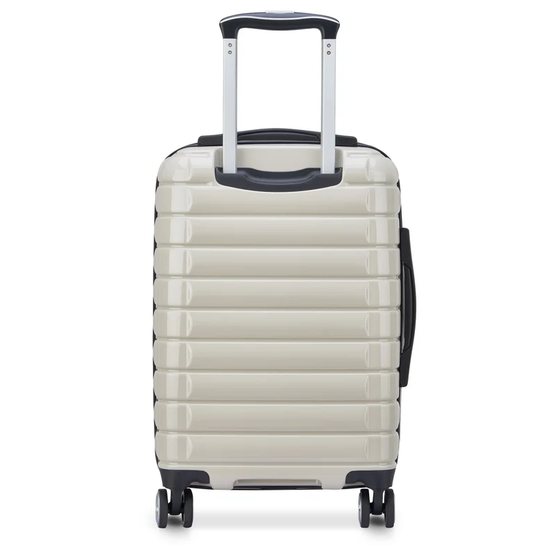 Delsey Paris Shadow 5.0 - 4-Rollen-Kabinentrolley mit Vordertasche S 55 cm erw. USB (elfenbein)