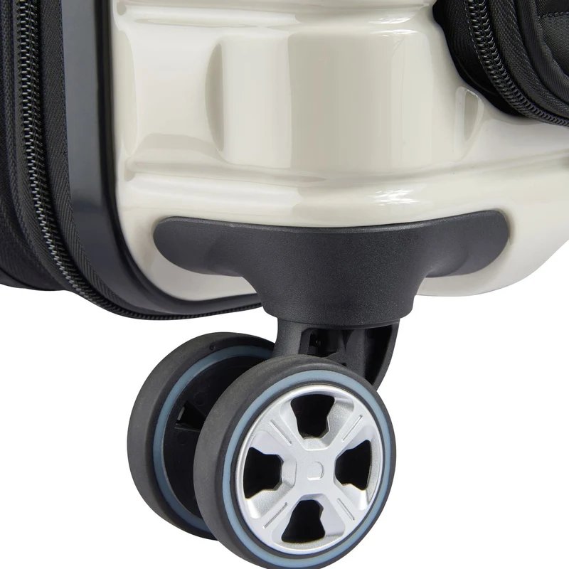 Delsey Paris Shadow 5.0 - 4-Rollen-Kabinentrolley mit Vordertasche S 55 cm erw. USB (elfenbein)
