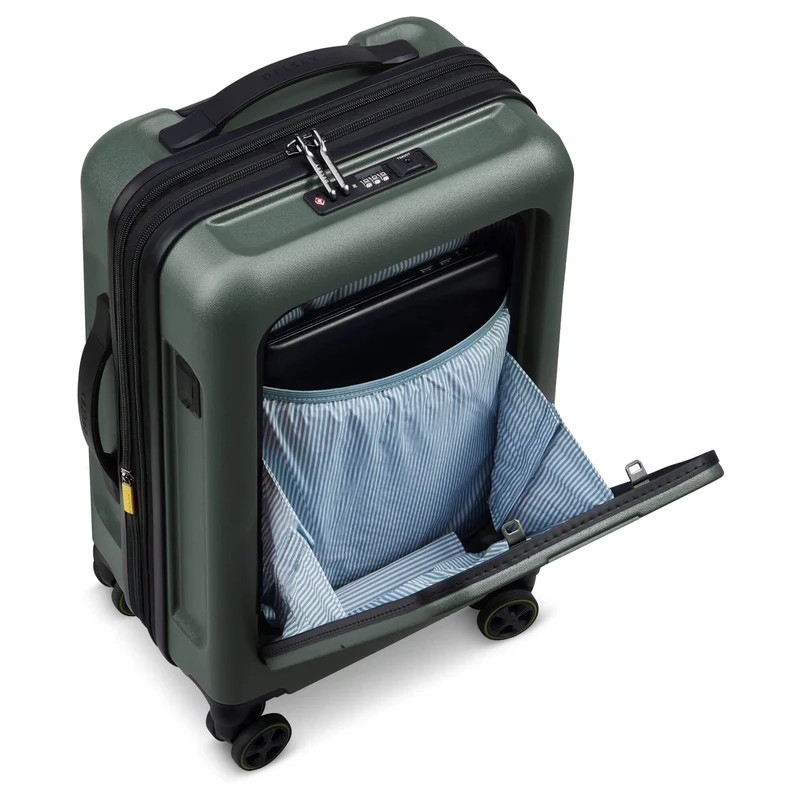Delsey Paris Turenne 2.0 - 4-Rollen-Kabinentrolley S 56 cm erw. (grün)
