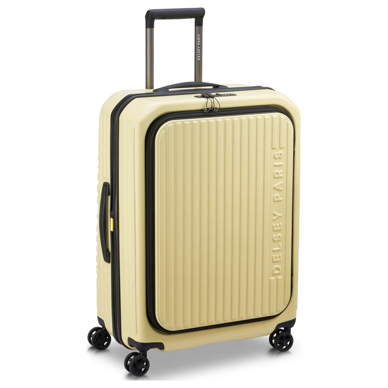Delsey Paris Securitime - 4-Rollen-Trolley M 66 cm erw. (blassgelb)