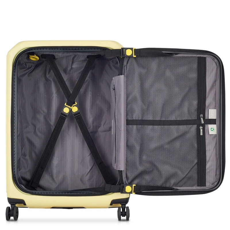 Delsey Paris Securitime - 4-Rollen-Trolley M 66 cm erw. (blassgelb)