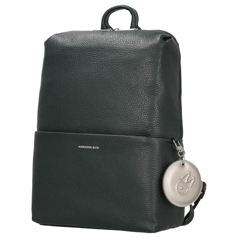 Mandarina Duck Mellow Leather - Rucksack 13" 36 cm Leder (scarab)