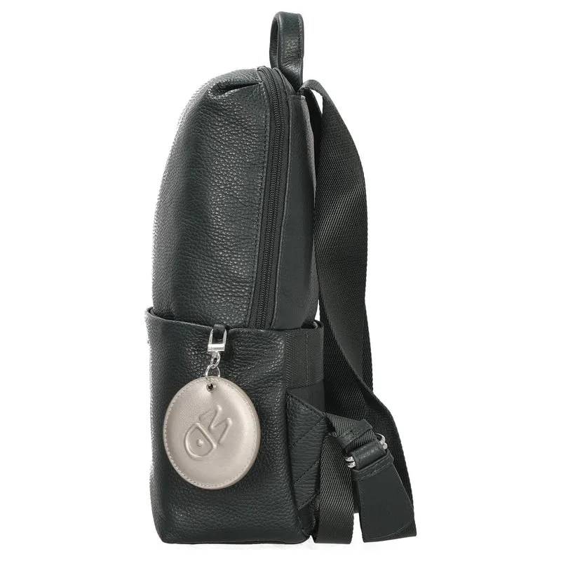 Mandarina Duck Mellow Leather - Rucksack 13" 36 cm Leder (scarab)