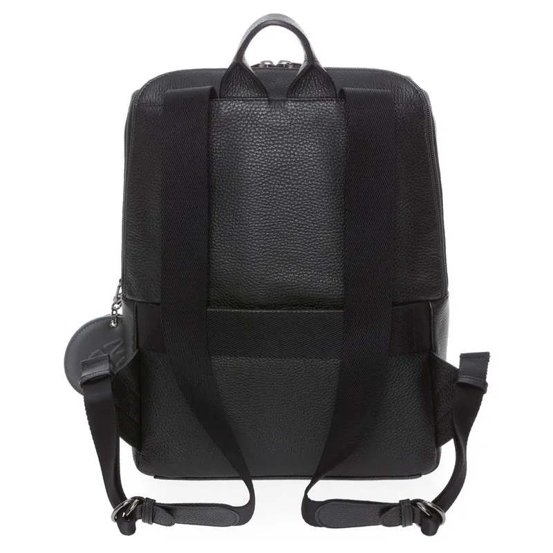 Mandarina Duck Mellow Leather - Rucksack 13" 36 cm Leder (black)