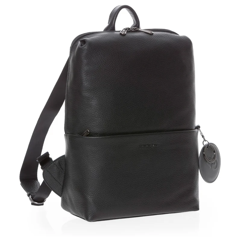 Mandarina Duck Mellow Leather - Rucksack 13" 36 cm Leder (black)