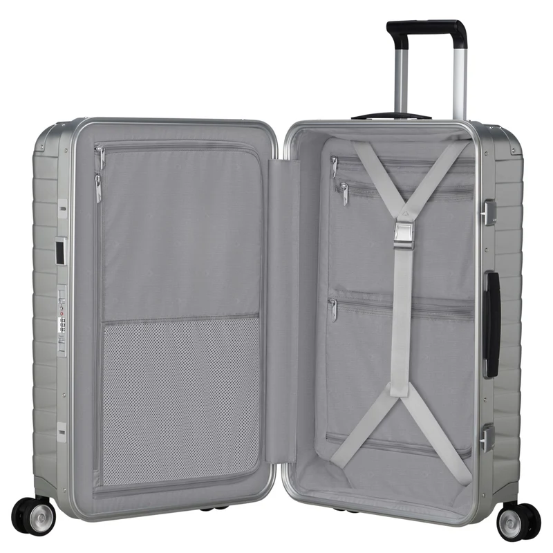 Samsonite Selection Proxis Alu - 4-Rollen-Trolley M 69 cm (aluminium)