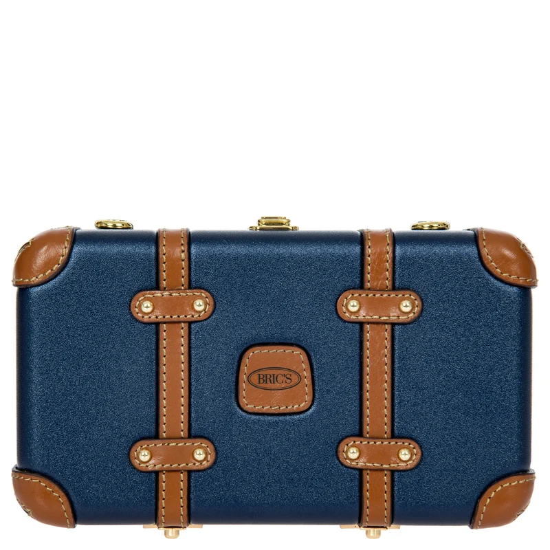 Brics Bellagio - Umhängetasche 20 cm recycelt (blue/tan)
