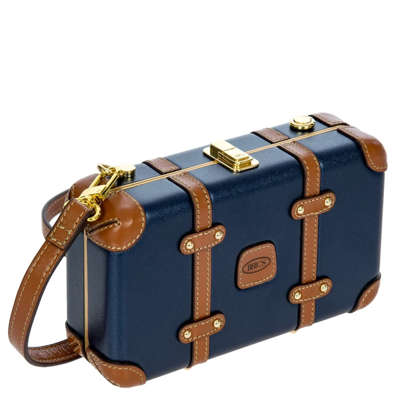 Brics Bellagio - Umhängetasche 20 cm recycelt (blue/tan)
