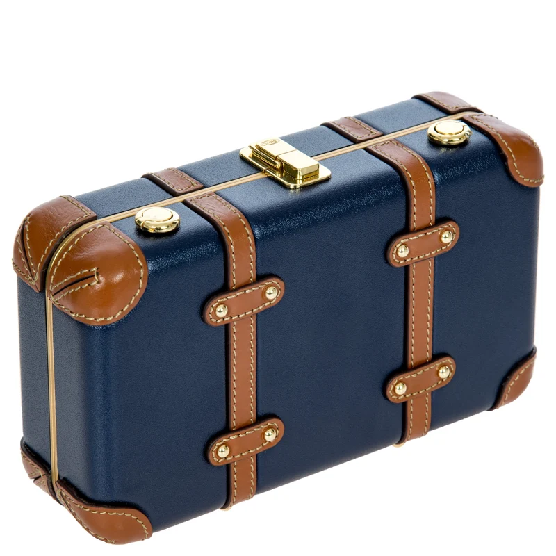 Brics Bellagio - Umhängetasche 20 cm recycelt (blue/tan)