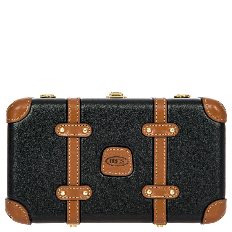 Brics Bellagio - Umhängetasche 20 cm recycelt (black/tan)