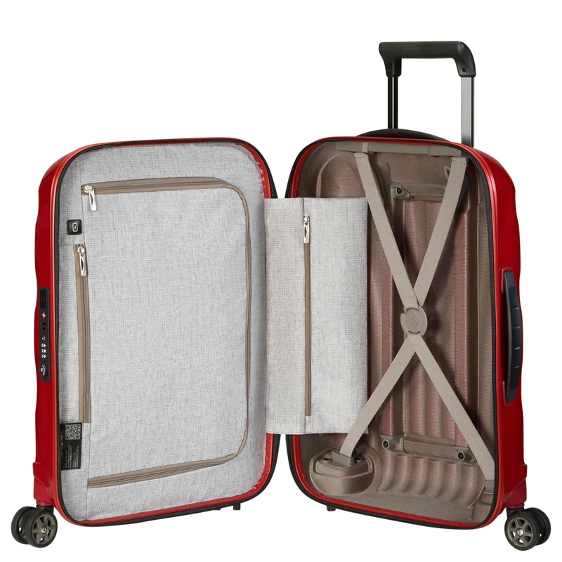 Samsonite Selection C-Lite - 4-Rollen Kabinentrolley 55 cm USB (chili red)