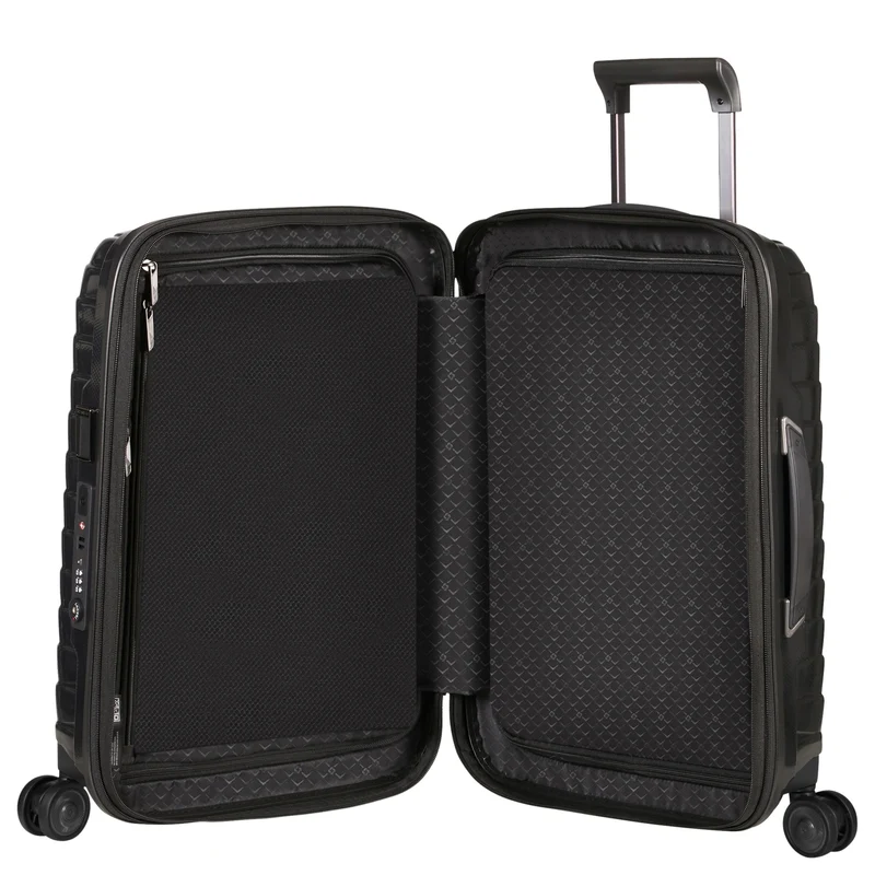 Samsonite Selection Proxis - 4-Rollen Kabinentrolley 55 cm erw. USB (schwarz)