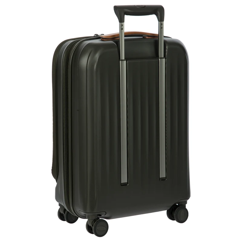 Brics Taormina - 4-Rollen-Kabinentrolley mit Vortasche 55 cm erw. USB (olive)