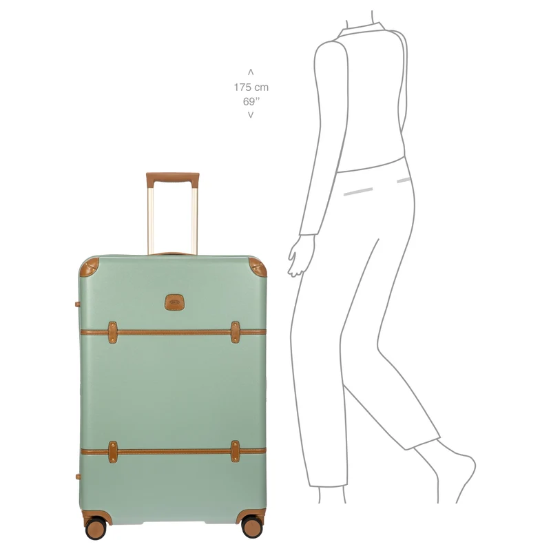 Brics Bellagio - 4-Rollen-Trolley XL 82 cm erw. (eucalyptus)