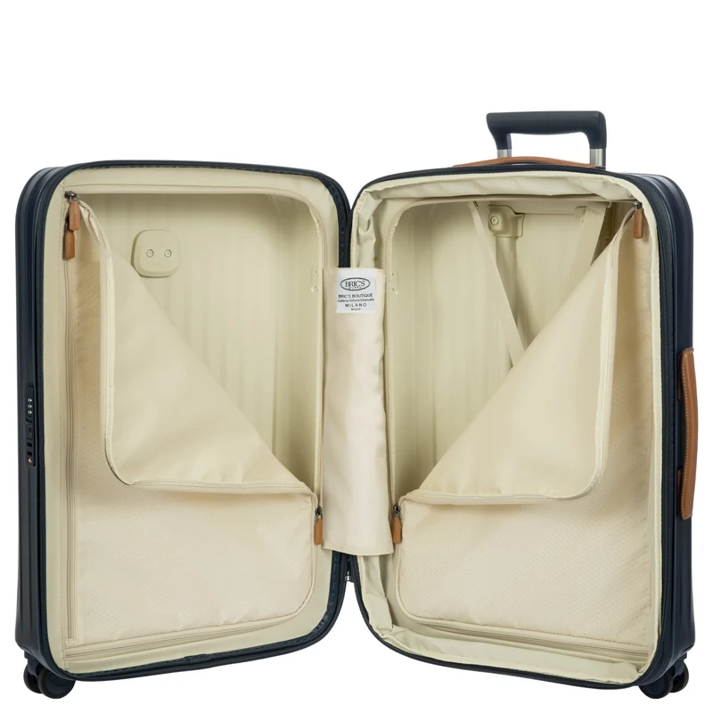 Brics Taormina - 4-Rollen-Trolley M 69 cm erw. (blau)
