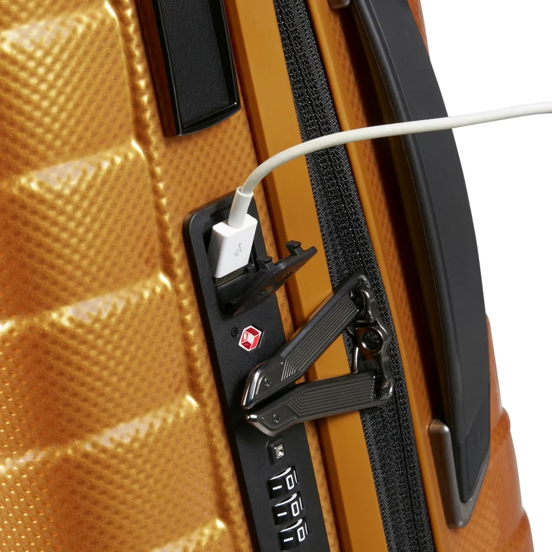 Samsonite Selection Proxis - 4-Rollen-Kabinentrolley 55 cm erw. (honey gold)