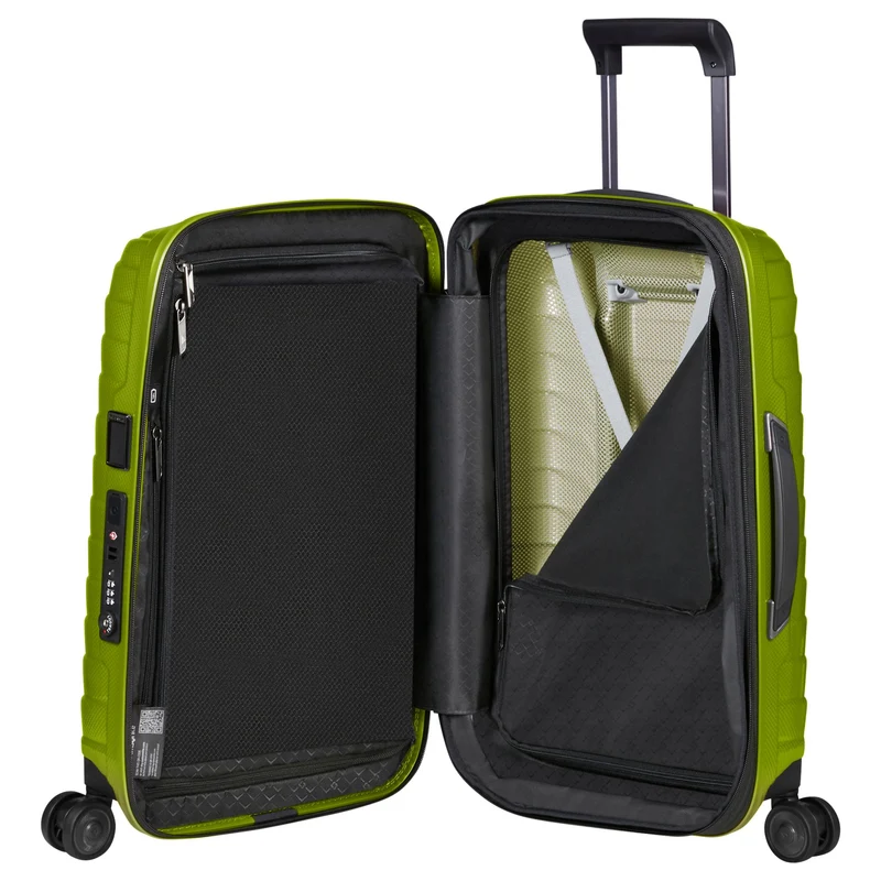 Samsonite Selection Proxis - 4-Rollen-Kabinentrolley 55 cm erw. (lime)