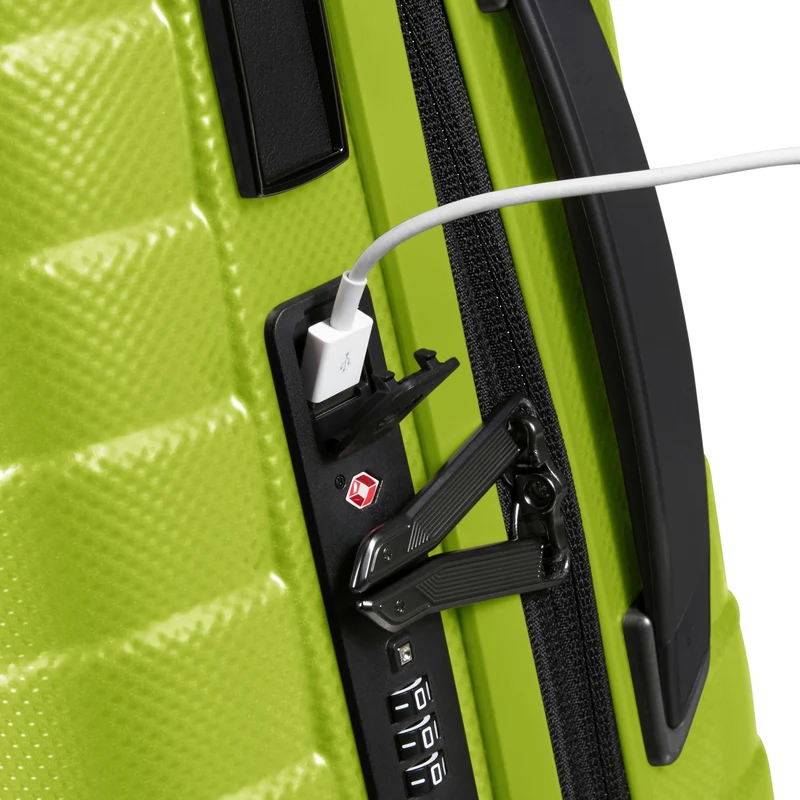 Samsonite Selection Proxis - 4-Rollen-Kabinentrolley 55 cm erw. (lime)