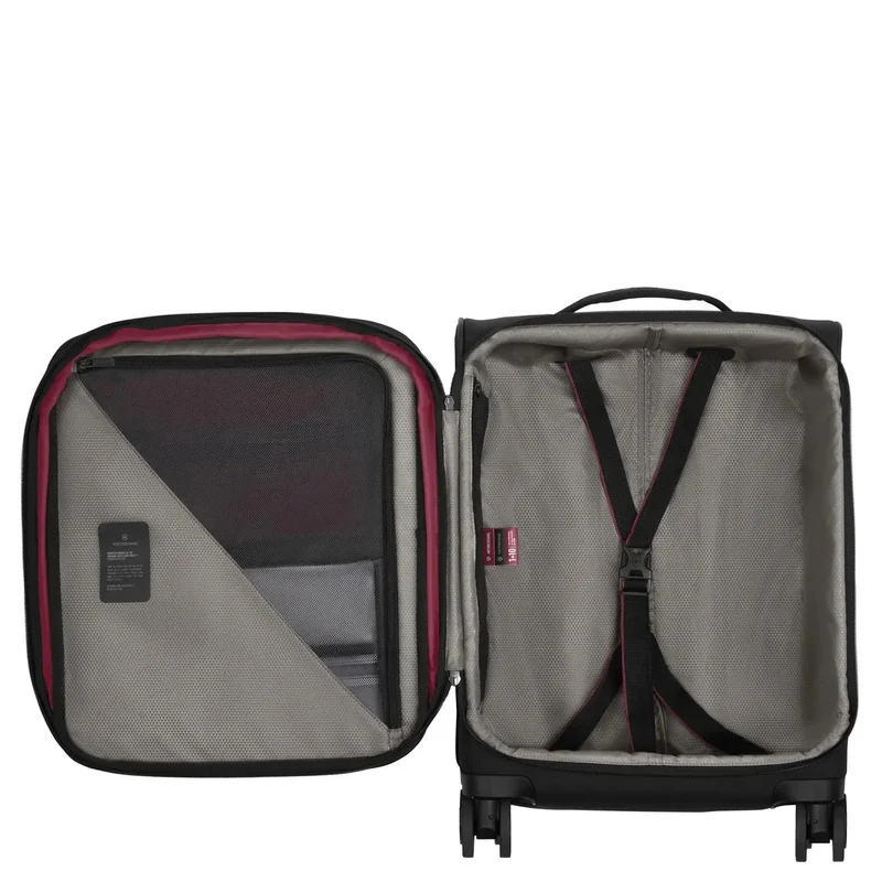 Victorinox Crosslight Global Softside - 4-Rollen-Kabinentrolley 55 cm erw. (black)