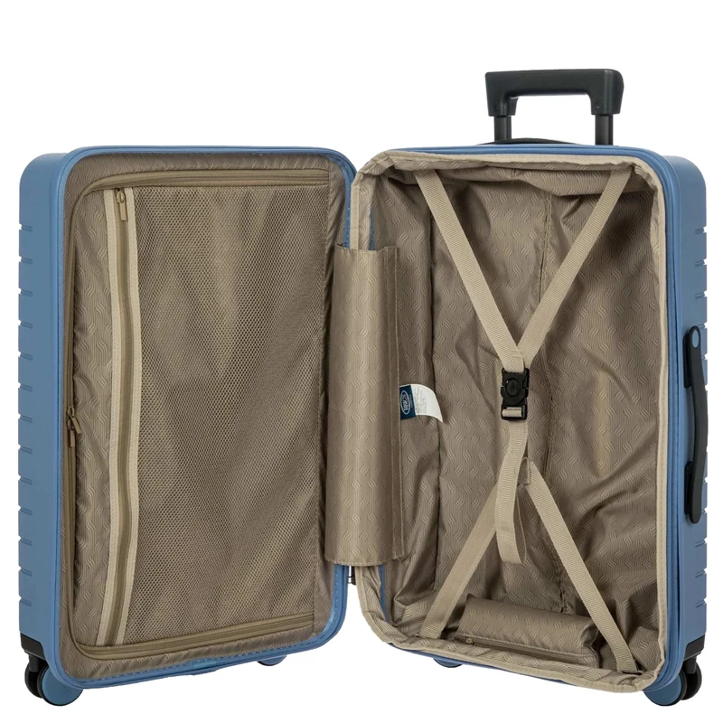 Brics BY Ulisse - 4-Rollen-Trolley 65 cm erw. (grey blue)