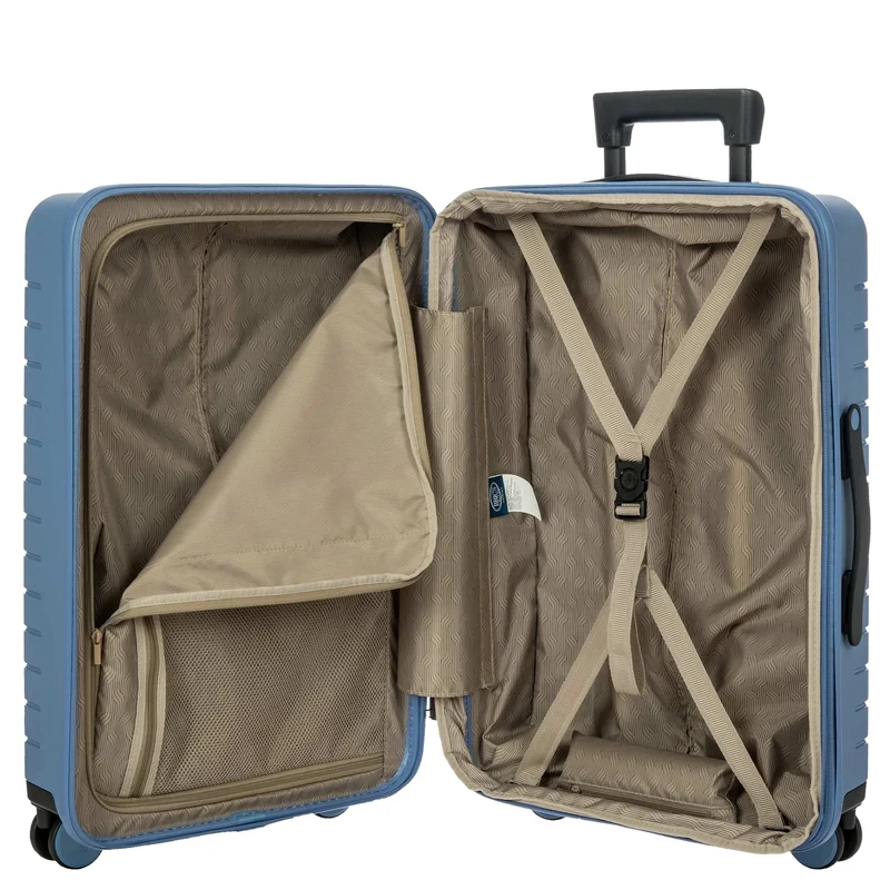 Brics BY Ulisse - 4-Rollen-Trolley 65 cm erw. (grey blue)