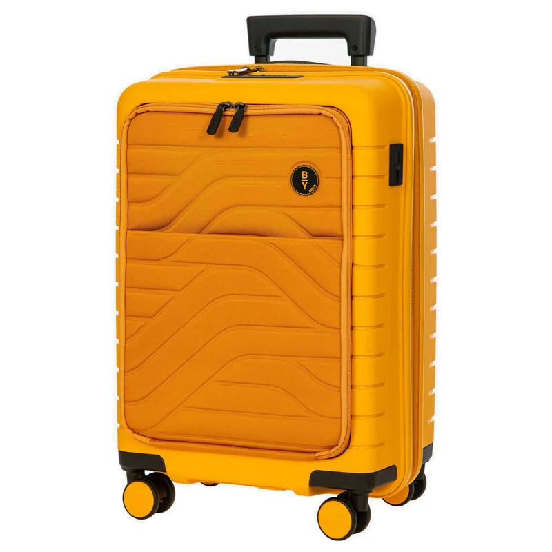 Brics BY Ulisse - 4-Rollen-Kabinentrolley mit Vortasche 55 cm erw. USB (mango)